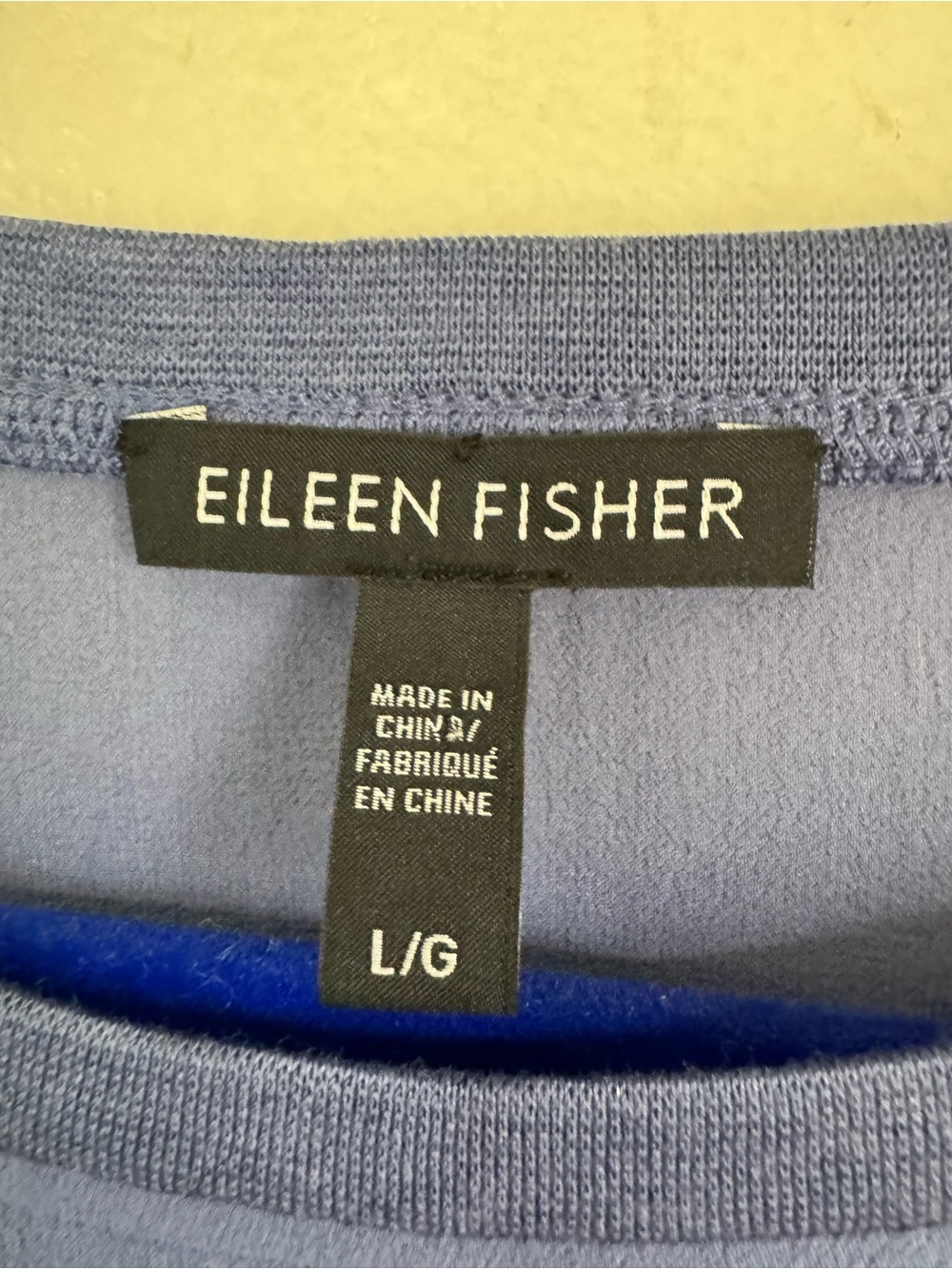Eileen Fisher Purple 100% Silk Boxy Tunic Blouse Top Minimalist Lagenlook Large - Picture 9 of 9